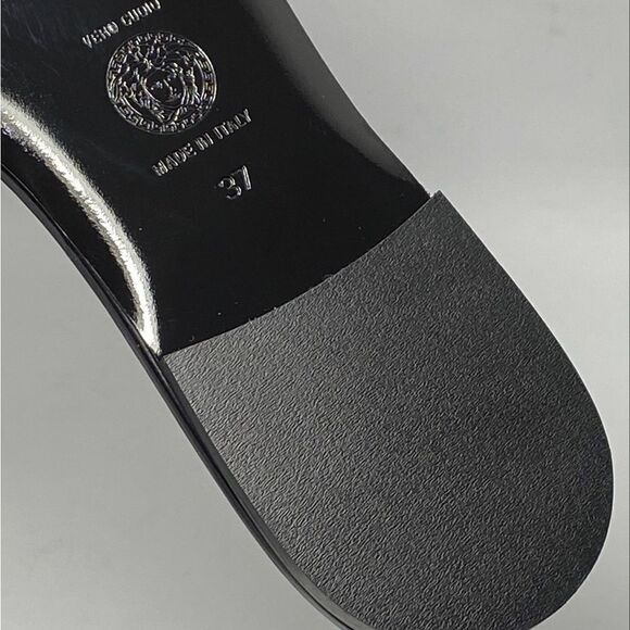 Versace La Medusa Leather Flat Sandals size 37 - Picture 14 of 14